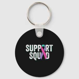 Cancer Support Squad1 Nyckelring