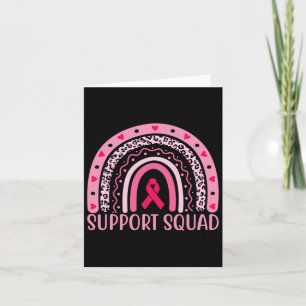 Cancer Support Squad Warrior Breast Cancer Awarene Kort