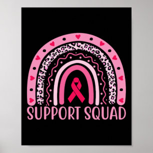 Cancer Support Squad Warrior Breast Cancer Awarene Poster