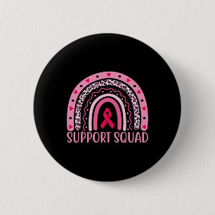Cancer Support Squad Warrior Bröstcancer Medvetenh Knapp