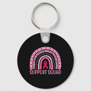 Cancer Support Squad Warrior Bröstcancer Medvetenh Nyckelring