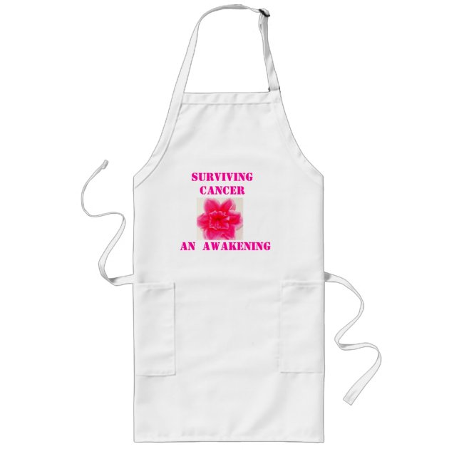 Cancer Survivor Apron Långt Förkläde (Framsidan)