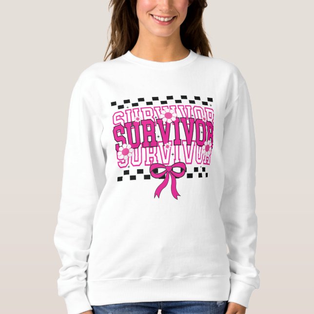 Cancer Survivor Breast Cancer Pink T Shirt (Framsida)
