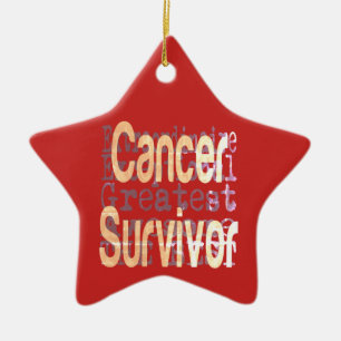 Cancer Survivor Extraordinaire Julgransprydnad Keramik