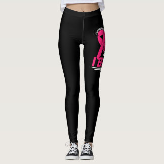 Cancer Survivor Faith Friends Family Rosa and Whit Leggings