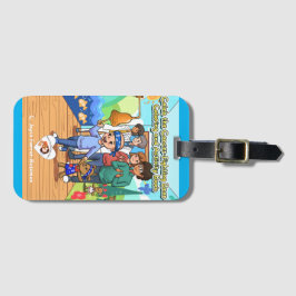 Cancer Survivor Luggage Tag Light Blue Gräns Bagagebricka