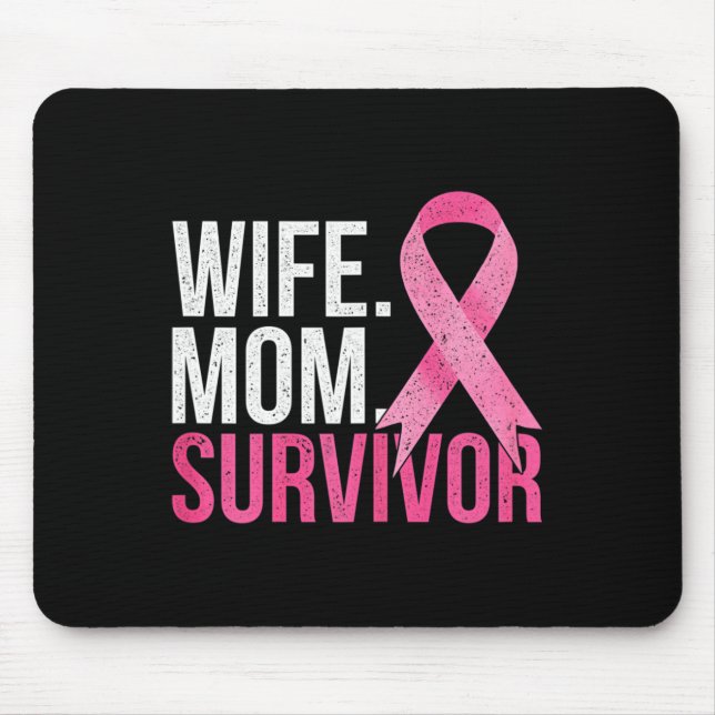 Cancer Survivor Mamma frun Gift Breast Cancer Awar Musmatta (Framsidan)