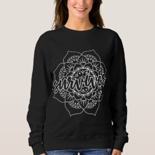 Cancer Survivor Mandala in White T Shirt