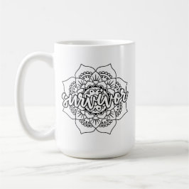 Cancer Survivor Mandala Kaffemugg
