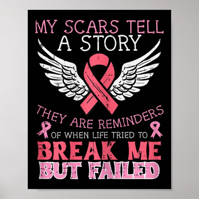Cancer Survivor My Scar berättar om historiemedvet Poster (Framsidan)