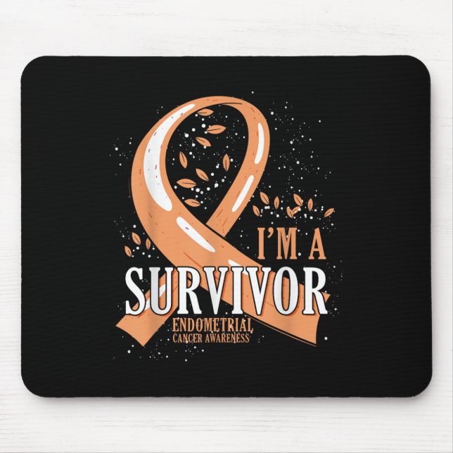 Cancer Survivor Peach Ribbon Endometrial Cancer Aw Musmatta (Framsidan)