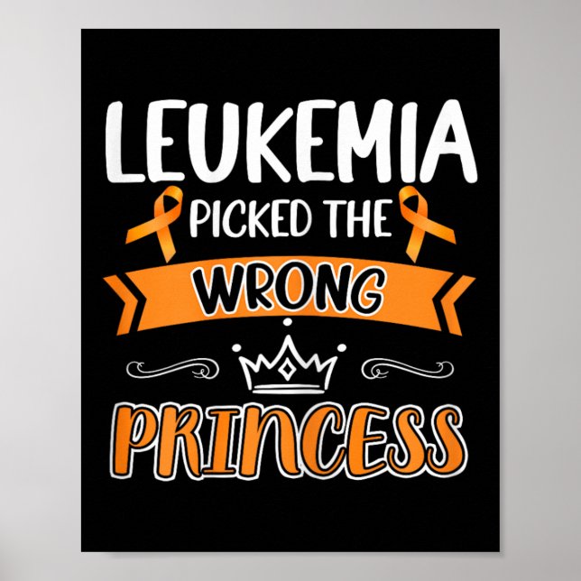 Cancer Survivor Warrior Girls Fight Leukemia Cance Poster (Framsidan)