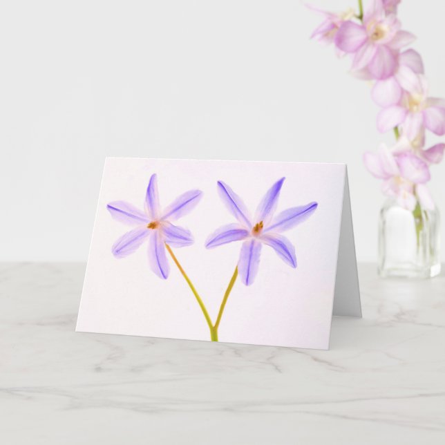 Cancer/Svår Sjukdom Blommig Stöd Kort (Orkide)