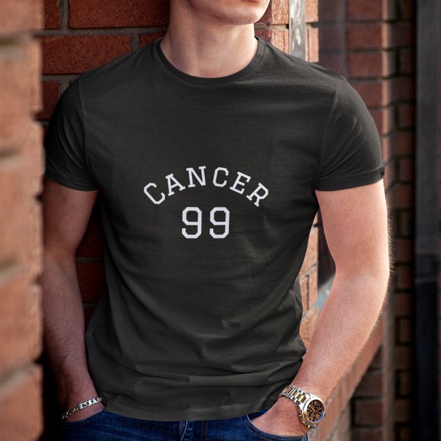 Cancer | Svart födelsedag T Shirt (Skapare uppladdad)
