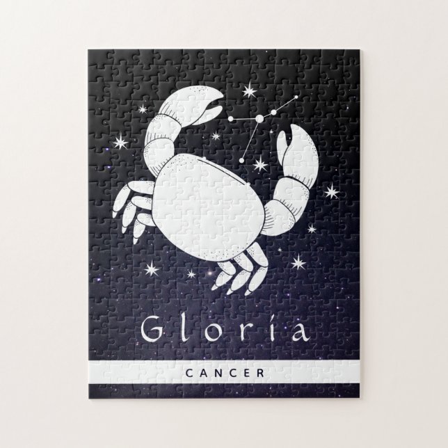 Cancer Symbol Zodiac Birthday Stjärntecken Namn Lu Pussel (Vertikal)