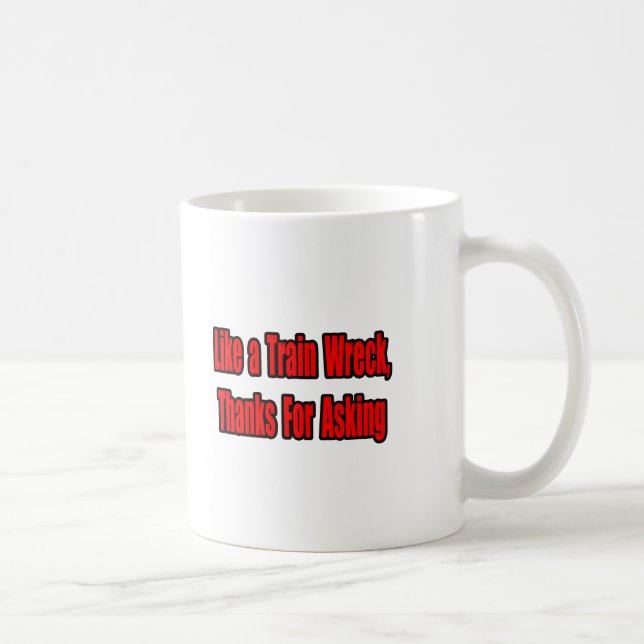 Cancer Tåg Wreck Kaffemugg (Höger)