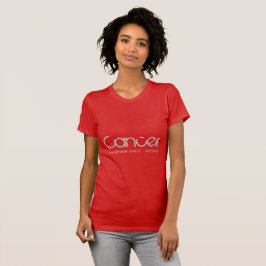 Cancer Tee-shirt in Ruby Red Tröja