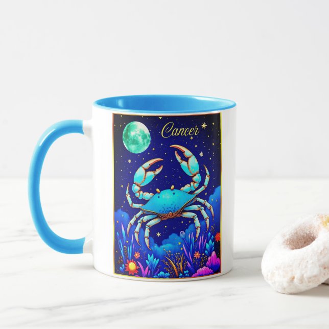 Cancer the Crab Zodiac Sign Mugg (Med munk)