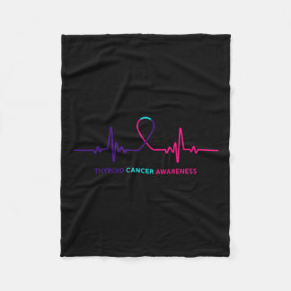 Cancer - Thyroid Cancer Awareness Gift Fleecefilt