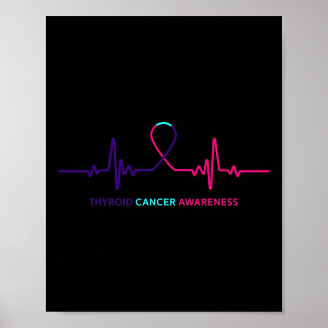 Cancer - Thyroid Cancer Awareness Gift Poster (Framsidan)