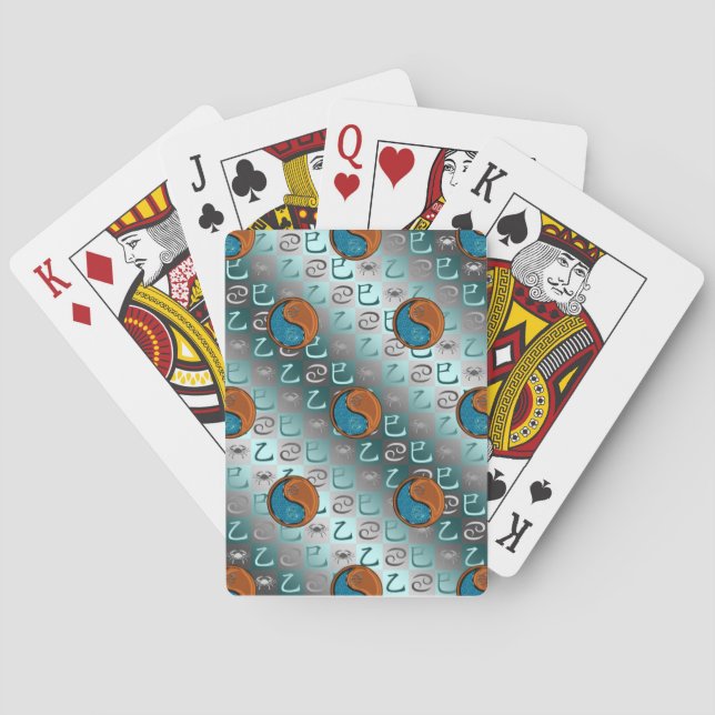 Cancer & Trä Orm Casinokort (Baksidan)