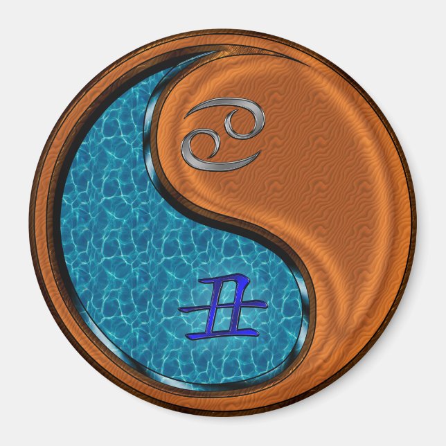 Cancer & Trä Oxen Magnet (Framsidan)