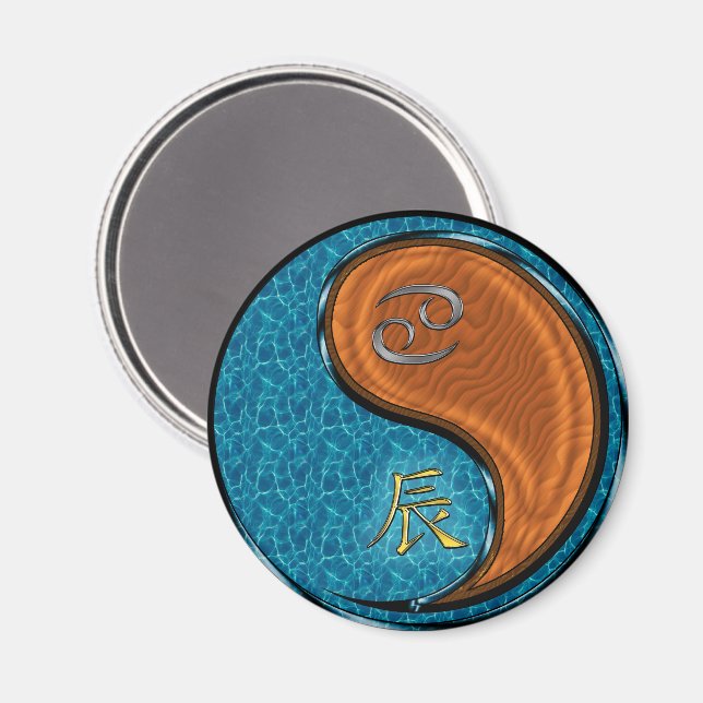 Cancer & Trädräke Magnet (Front/Back)