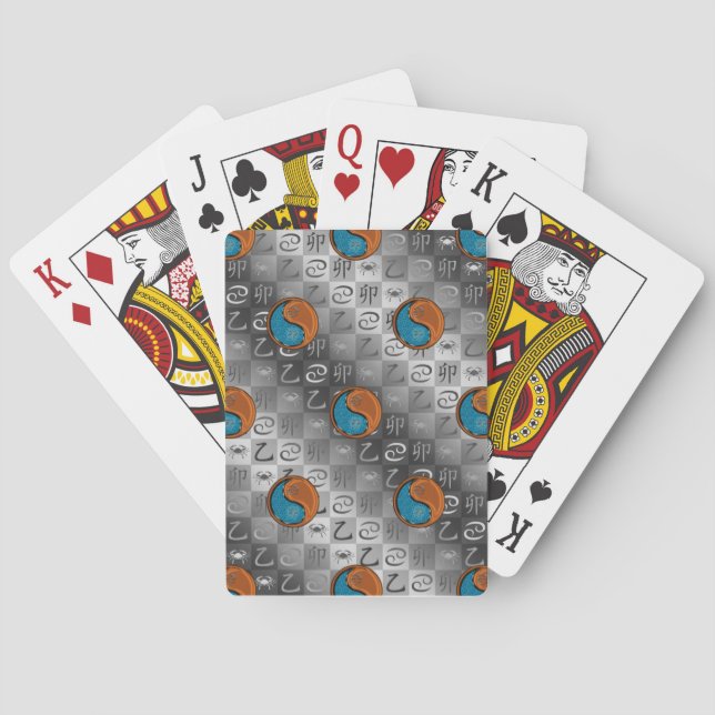 Cancer & Träkanin Casinokort (Baksidan)