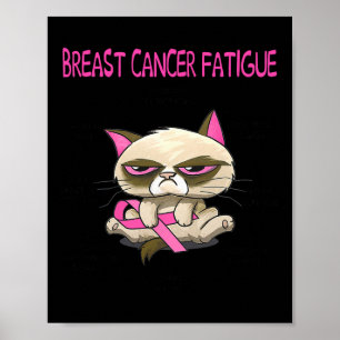 Cancer Trötthet Katt Poster