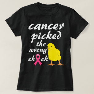 Cancer valde den fla chicken t shirt
