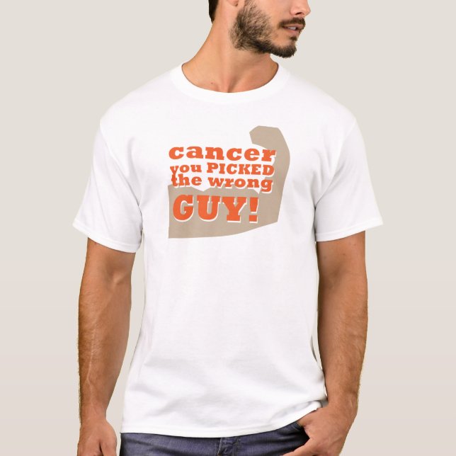 Cancer valde du den fla grabben t-shirt (Framsida)