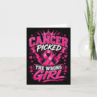 Cancer Valde Fel Flicka Bröstcancer Kort