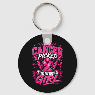 Cancer Valde Fel Flicka Bröstcancer Nyckelring