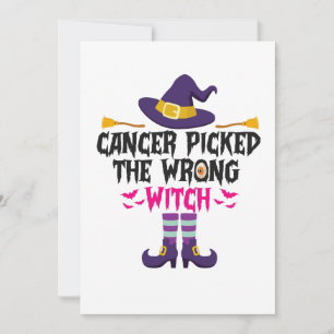 Cancer Valde Fel Häxa Roligt Halloween Present Julkort