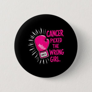 Cancer Valde Fel Kvinna Bröstcancer Knapp