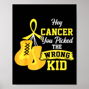Cancer valde fel unge barncancer poster
