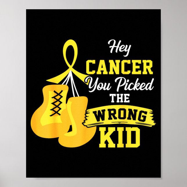 Cancer valde fel unge barncancer poster (Framsidan)