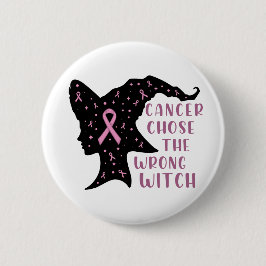 Cancer Välj fel Witch Knapp