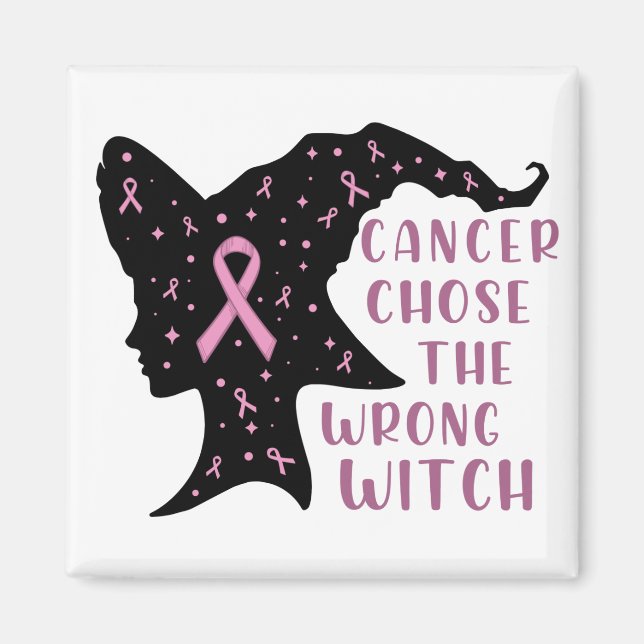 Cancer Välj fel Witch Magnet (Framsidan)