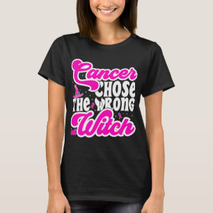 Cancer väljer fel bröstcancersvamp t shirt