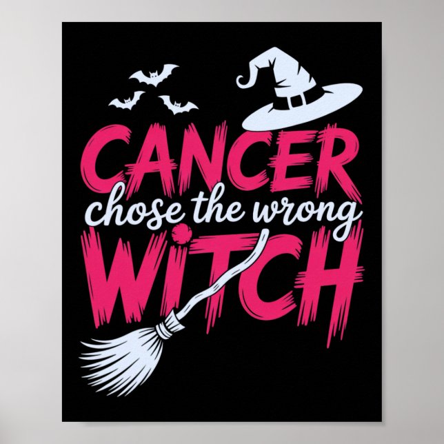 Cancer väljer fel metod för bröstcancer poster (Framsidan)