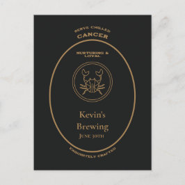 Cancer Vårdande Trogen Personlig Apotekslabel Vykort