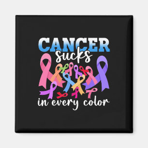 Cancer varje Färg Rosett band World Cancer Awarene Magnet
