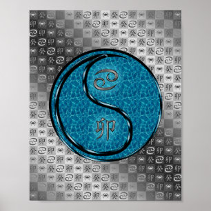 Cancer & Vatten-kanin Poster