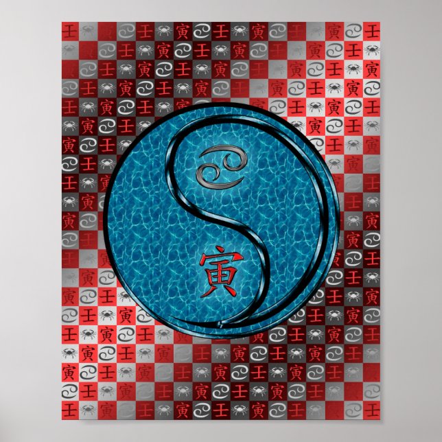 Cancer & Vatten Tiger Poster (Framsidan)