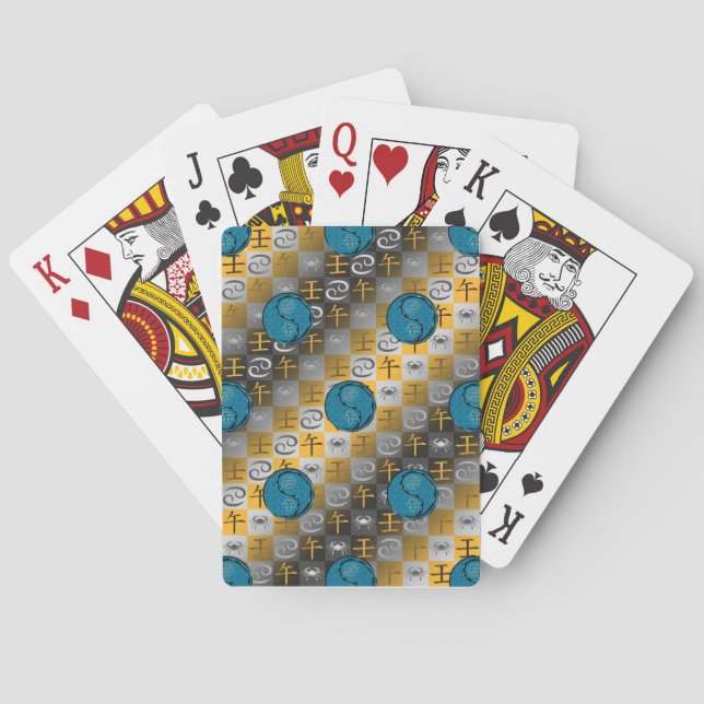 Cancer & Vattenhäst Casinokort (Baksidan)