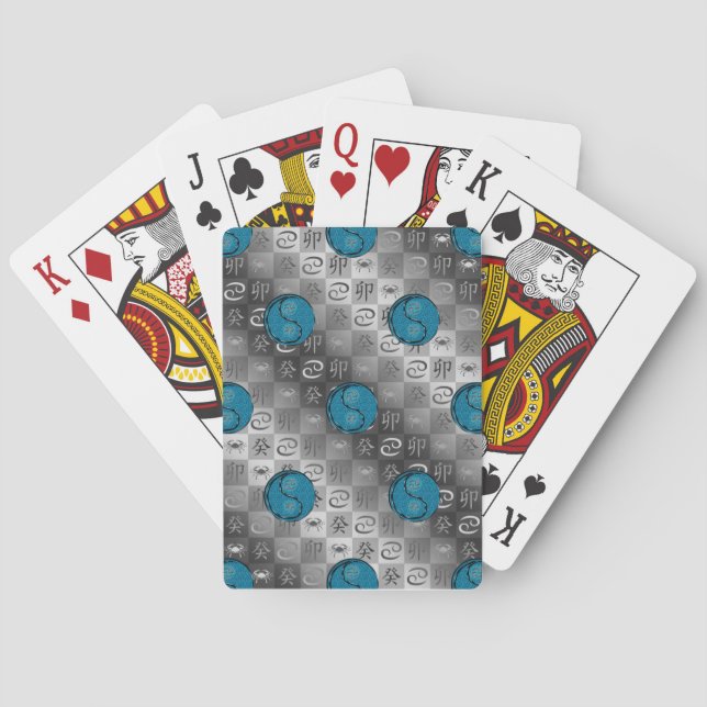 Cancer & Vattenkanin Casinokort (Baksidan)