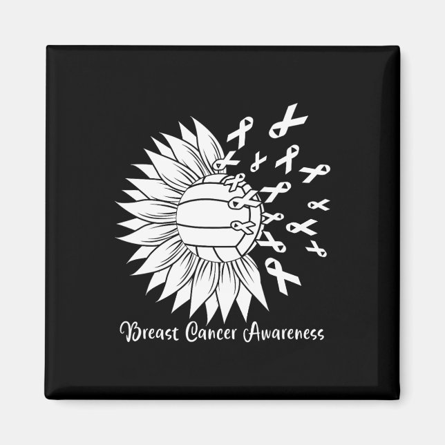 Cancer Volleyball Mamma Grandma Rosa Ribbon Magnet (Framsidan)