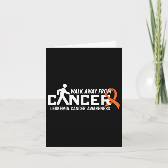 Cancer Walk- Leukemi Cancer Awareness Supporter R Kort (Framsida)