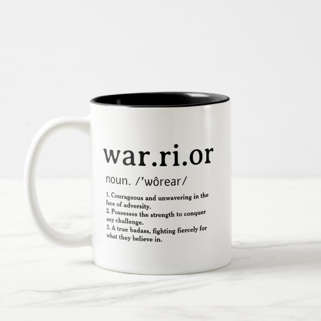 Cancer Warrior Definition Mugg (Vänster)